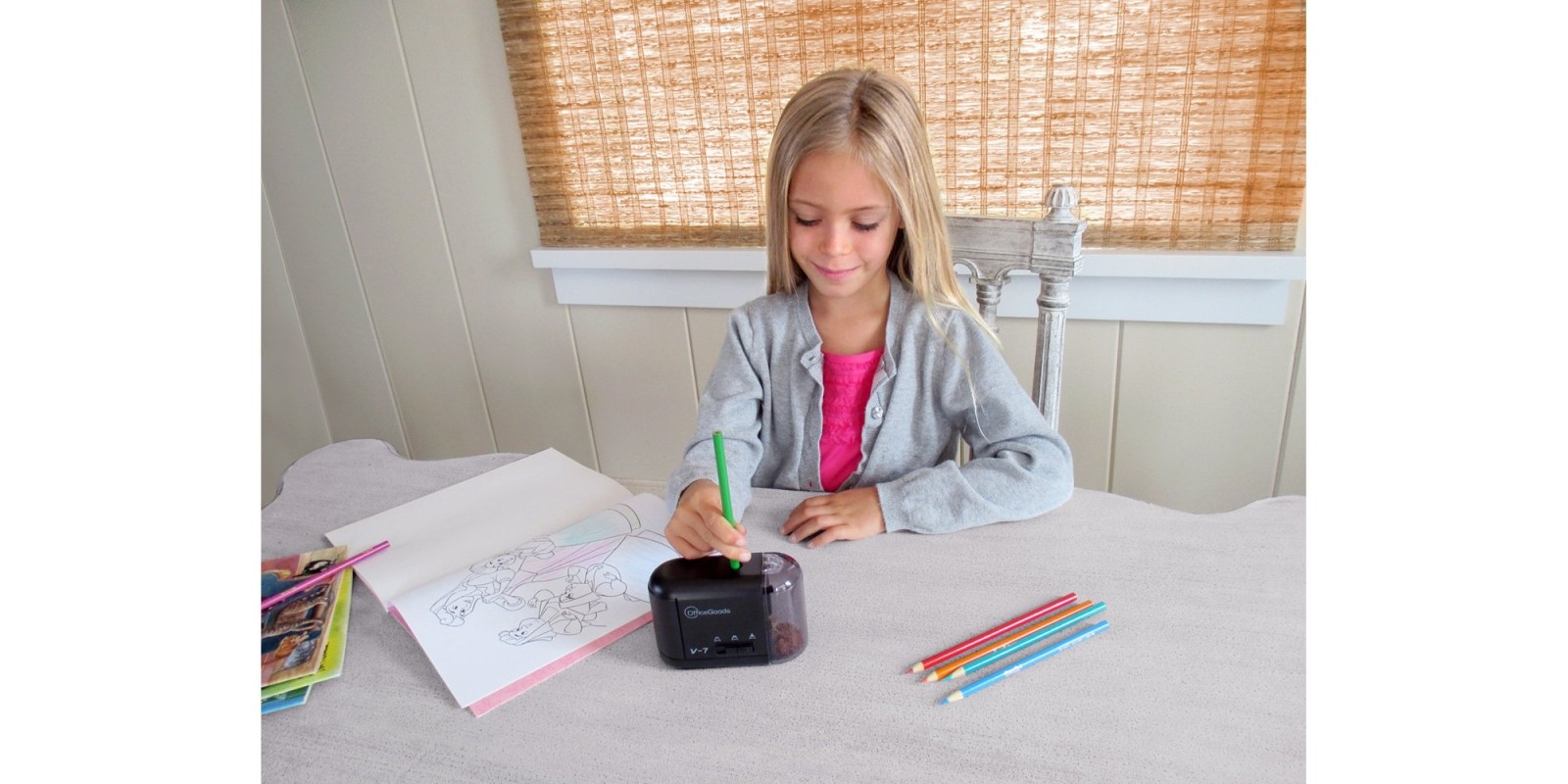 Electric & Battery Operated Pencil Sharpener For Kids