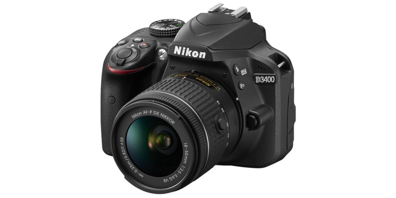 Nikon D3400 24.2 MP DSLR Camera Side View