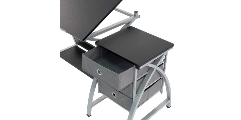 STUDIO DESIGNS Comet Center with Stool Silver : Black 13325 Open