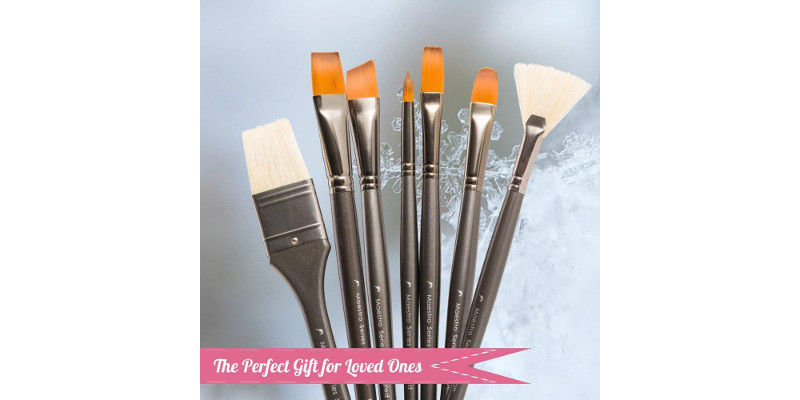 D’Artisan Maestro Series XV Acrylic Watercolor and Oil Paintbrush set 3