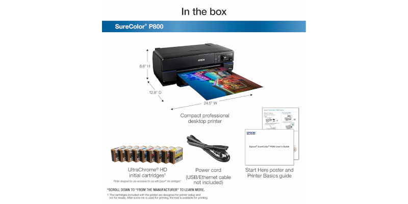 Epson SureColor P800 Inkjet Printer5