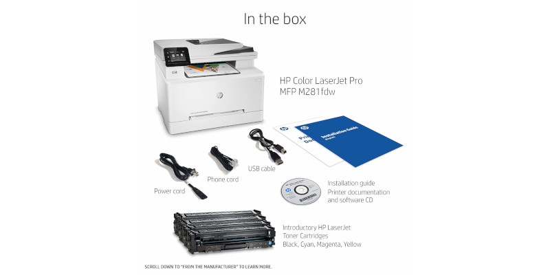 HP LaserJet Pro M281fdw Wireless Color Laser Printer3